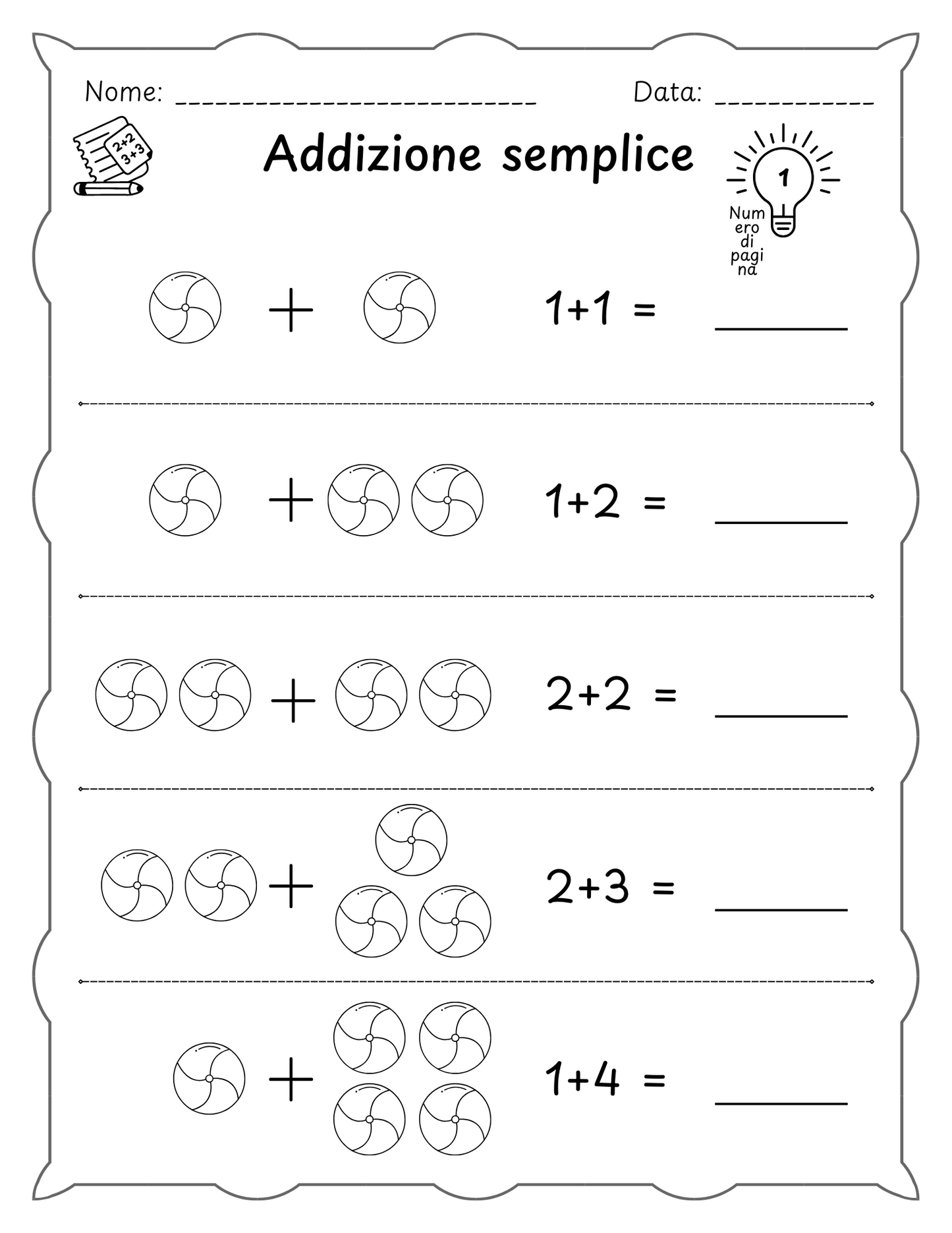 I numeri in un lampo: Schede didattiche per l'apprendimento