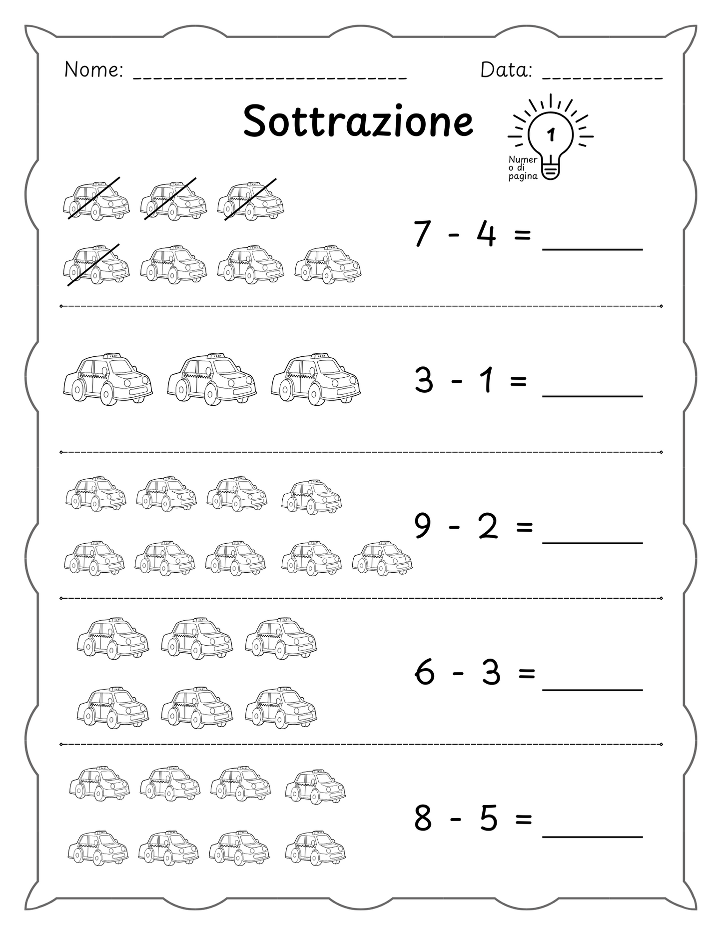 I numeri in un lampo: Schede didattiche per l'apprendimento