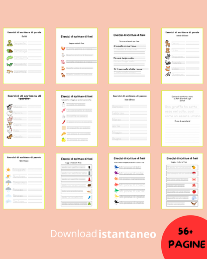 Quaderno di Scrittura Corsiva per Bambini: L'arte di scrivere con stile