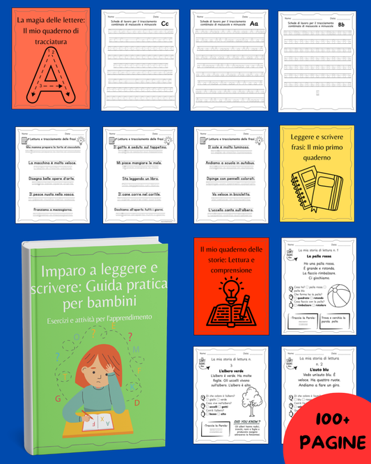 Imparo a leggere e scrivere: Guida pratica per bambini