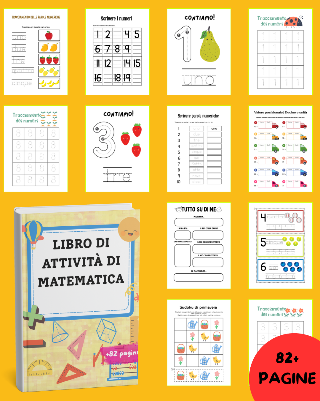Libro di Attività di Matematica: Tutto il necessario per crescere con i numeri