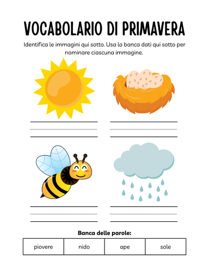 Quaderno di Lavoro di Primavera: L'Apprendimento sboccia con la Natura