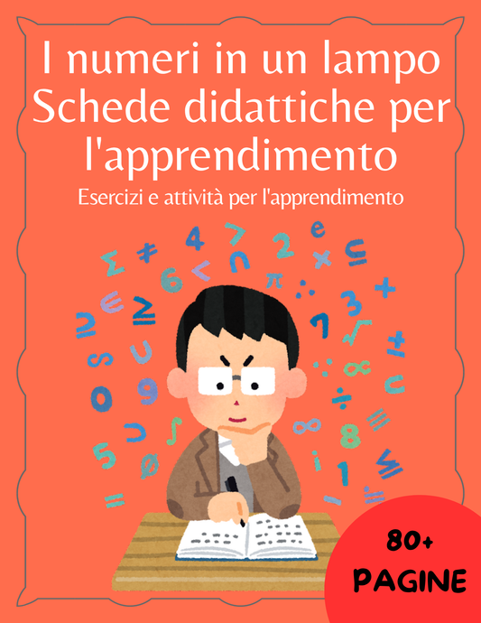 I numeri in un lampo: Schede didattiche per l'apprendimento
