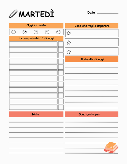 Planner Scolastico per Bambini: L'Agenda per una Scuola Senza Stress