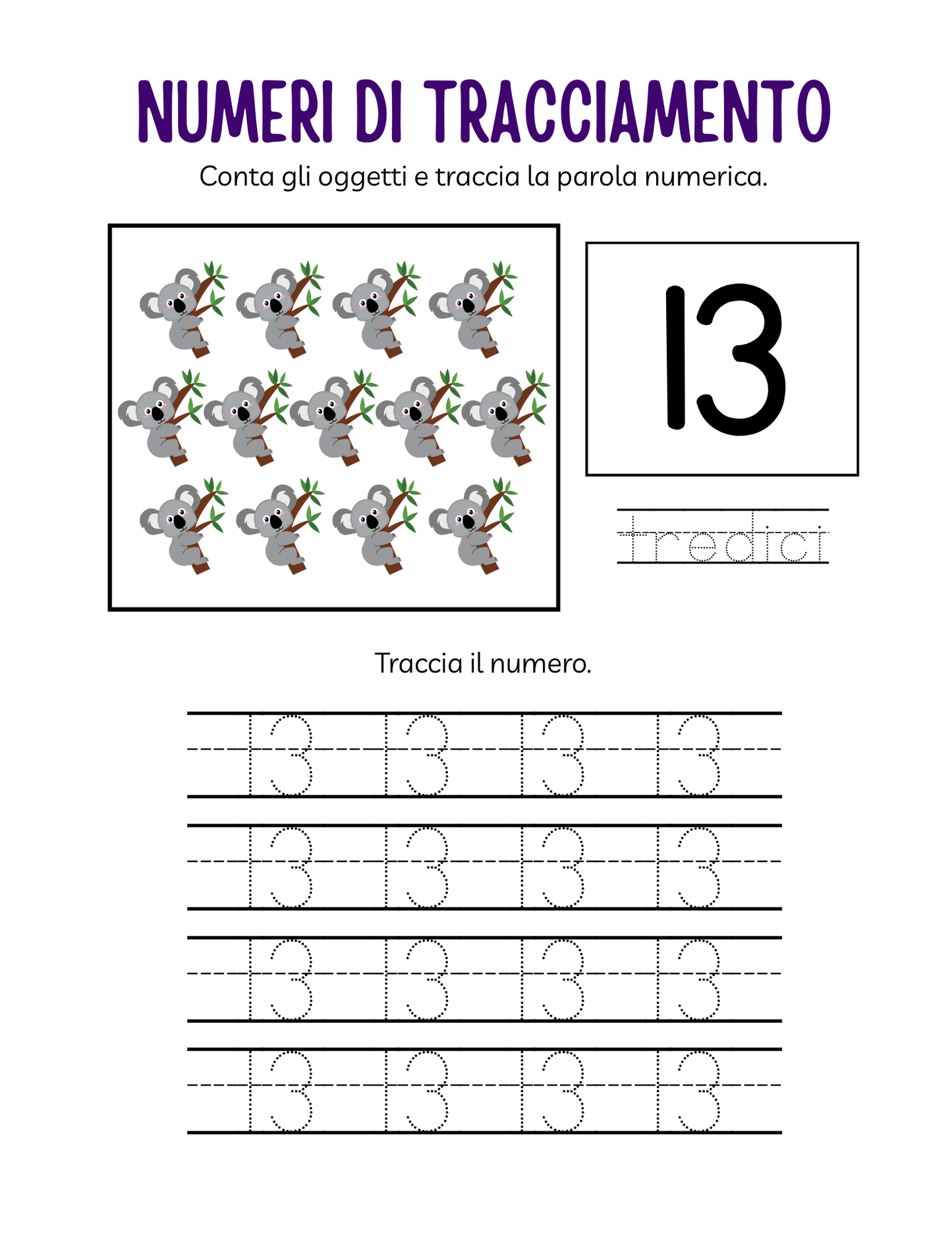 Quaderno di Numeri per Asilo Nido: Un'Avventura Didattica per Imparare a Contare