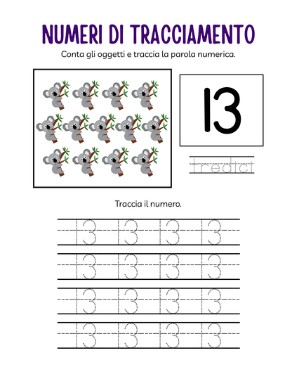Quaderno di Numeri per Asilo Nido: Un'Avventura Didattica per Imparare a Contare