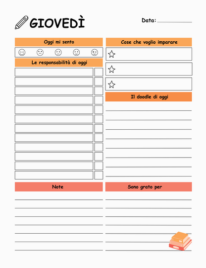 Planner Scolastico per Bambini: L'Agenda per una Scuola Senza Stress