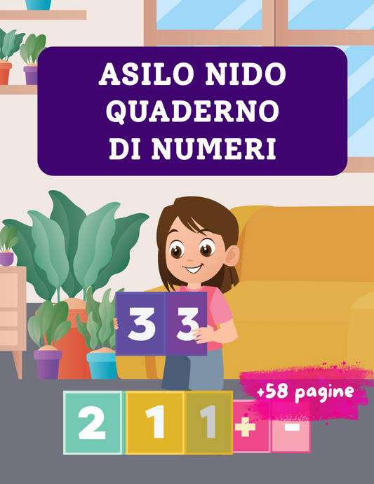 Quaderno di Numeri per Asilo Nido: Un'Avventura Didattica per Imparare a Contare
